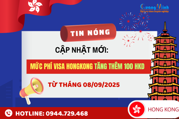 Tăng phí visa hongkong - quang minh visa